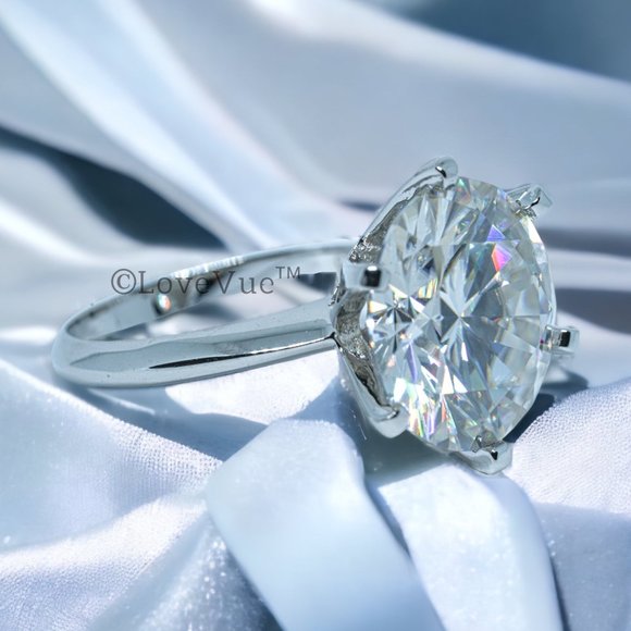 Certified 10ct. t.w. Diamond Large Brilliant Solitaire Engagement Wedding Ring - Picture 6 of 16